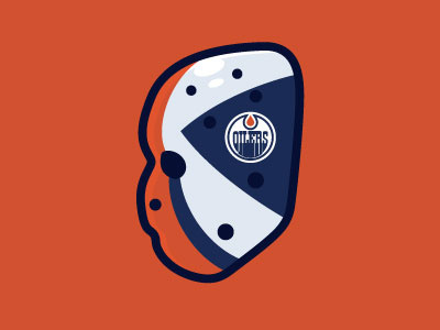 Grant Fuhr 81-82 Mask edmonton oliers goalie goalie mask grant fuhr illustration mask vector