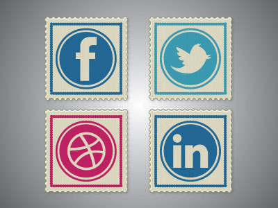 Social Icons Stamps