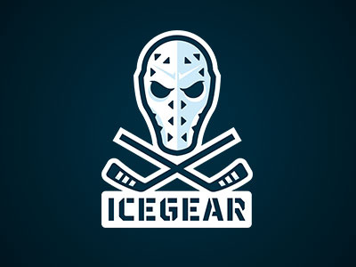Icegear design goalie ice hockey logosdesign maskshockeysportslogosports sports logos