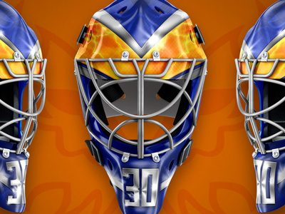 Peterborough Phantoms - Adma Long helmet design goalie goalie mask ice hockey mask design sports