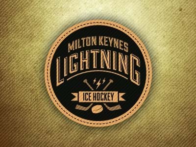 Milton Keynes Lightning badge ice hockey illustration logos sports vector