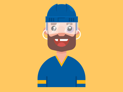 Hockey Player Avatar avatar hockey hockey player illustration vector