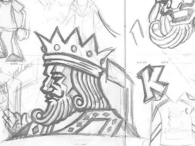 King Sketch illustration sketch