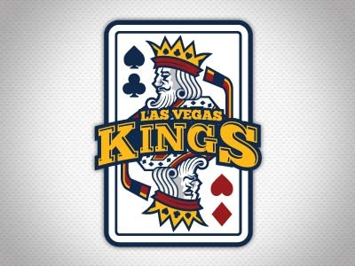 Las Vegas Kings secondary logo ice hockey illustration logos sports vector