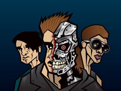 Terminator illustration vector