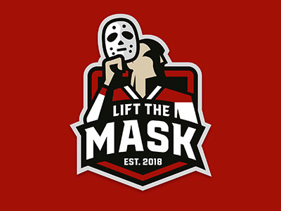 Lift The Mask goalie masks hockey ice hockey logo logosdesign sports