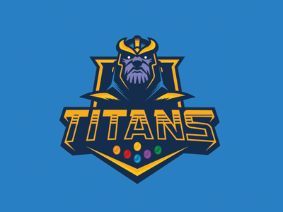 Titans art avengers badge infinity gems infinity war marvel thanos vector