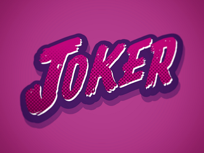 Joker custom font font font design glyphs illustrator vector