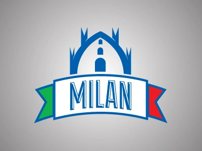 Milan illustration logos vector