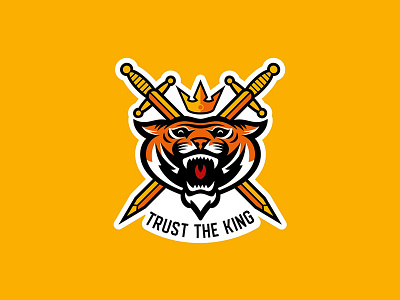 Trust The King crown king logo sheba swords tiger walkingdead