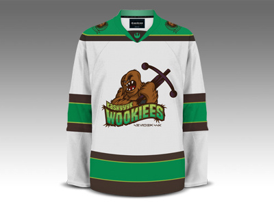 Kashyyyk Wookiees Shirt ice hockey illustration logo shirt design sports