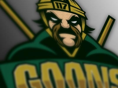 117 Goons ice hockey illustration logos sports vector