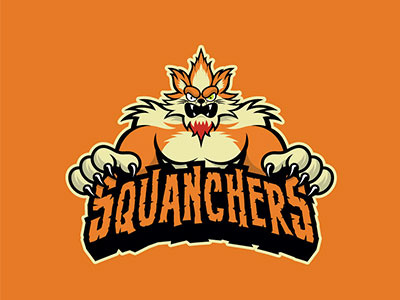 Squanchers geeky jerseys hockey ice hockey illustration logo logos rick and morty sketch sports sports branding sports logo type vector
