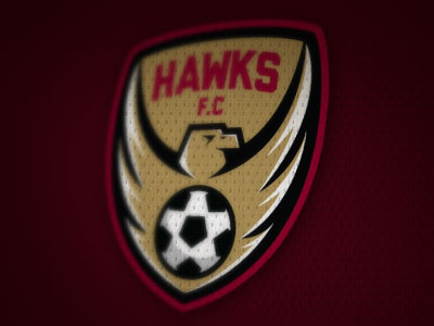 Hawks F.C illustration logo sports vector