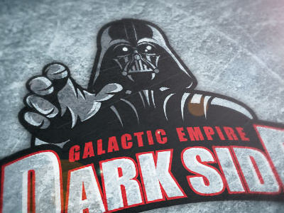 Galactic Empire Dark Side illustration logo sports vector