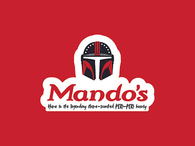 Mando's illustration logo logodesign mandalorian starwars vector