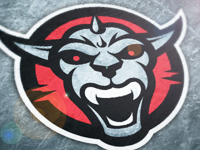 Chupacabra ice hockey illustration logo sports