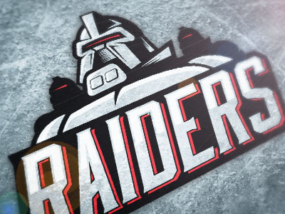 Cylon Raiders ice hockey illustration logo sports vector