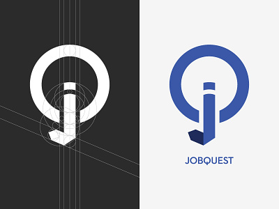JobQuest Logo design process identity logo monogram