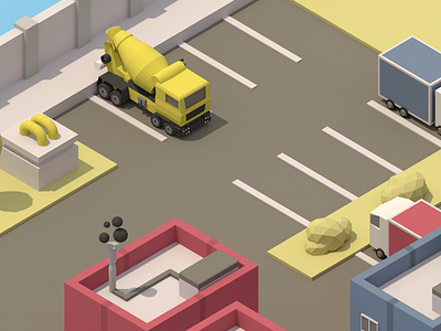 Isometric Parking Lot