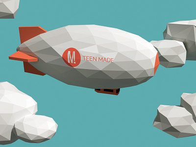 Teen Made Blimp blimp blog clouds sky teen made