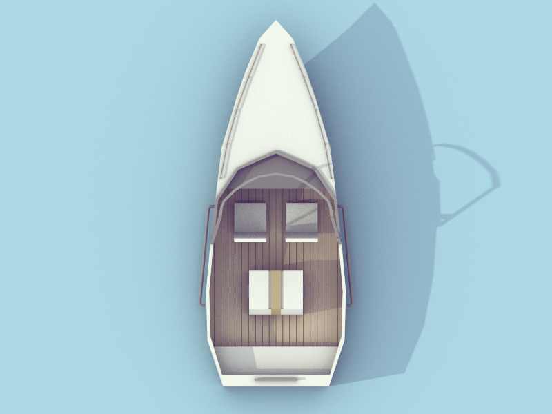 Speed Boat boat speed boat ship water isometric poly low low poly blender model 3d