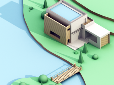 Modern Lake House