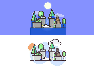 Waterfall Cabin - Day/Night Versions