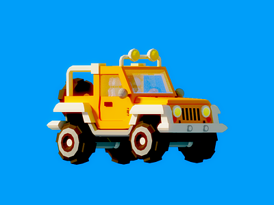 Low Poly Jeep asset blocks car google isometric jeep low poly madewithblocks vehicle vr