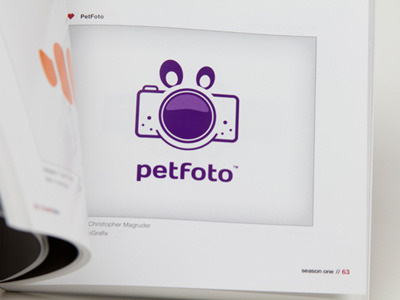 PetFoto Logo animal iheartlogos logo logo design pet published purple