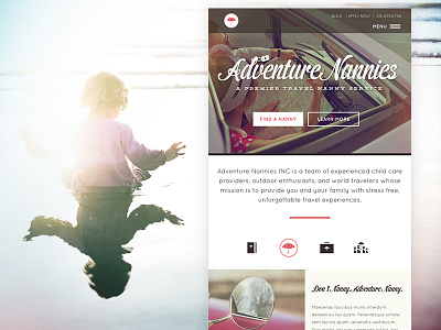 Adventure Nannies care child colorado denver design nannies responsive web design website zenman