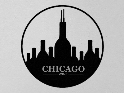 Chicago Wine bottle chicago city design sears tower windy city wine