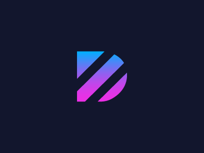 Having fun with gradients d d logo design gradient icon icons letter letters logo logo design