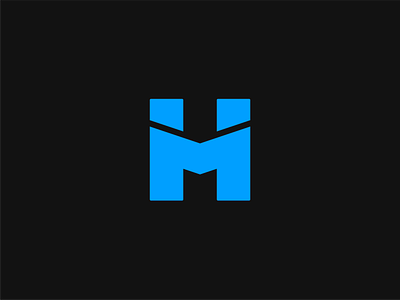 Quick Monogram branding design h home icon logo logo design m