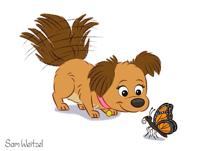 Abby adobeillustrator childrensbooks cute design dog kidlitart pencil picturebooks vector