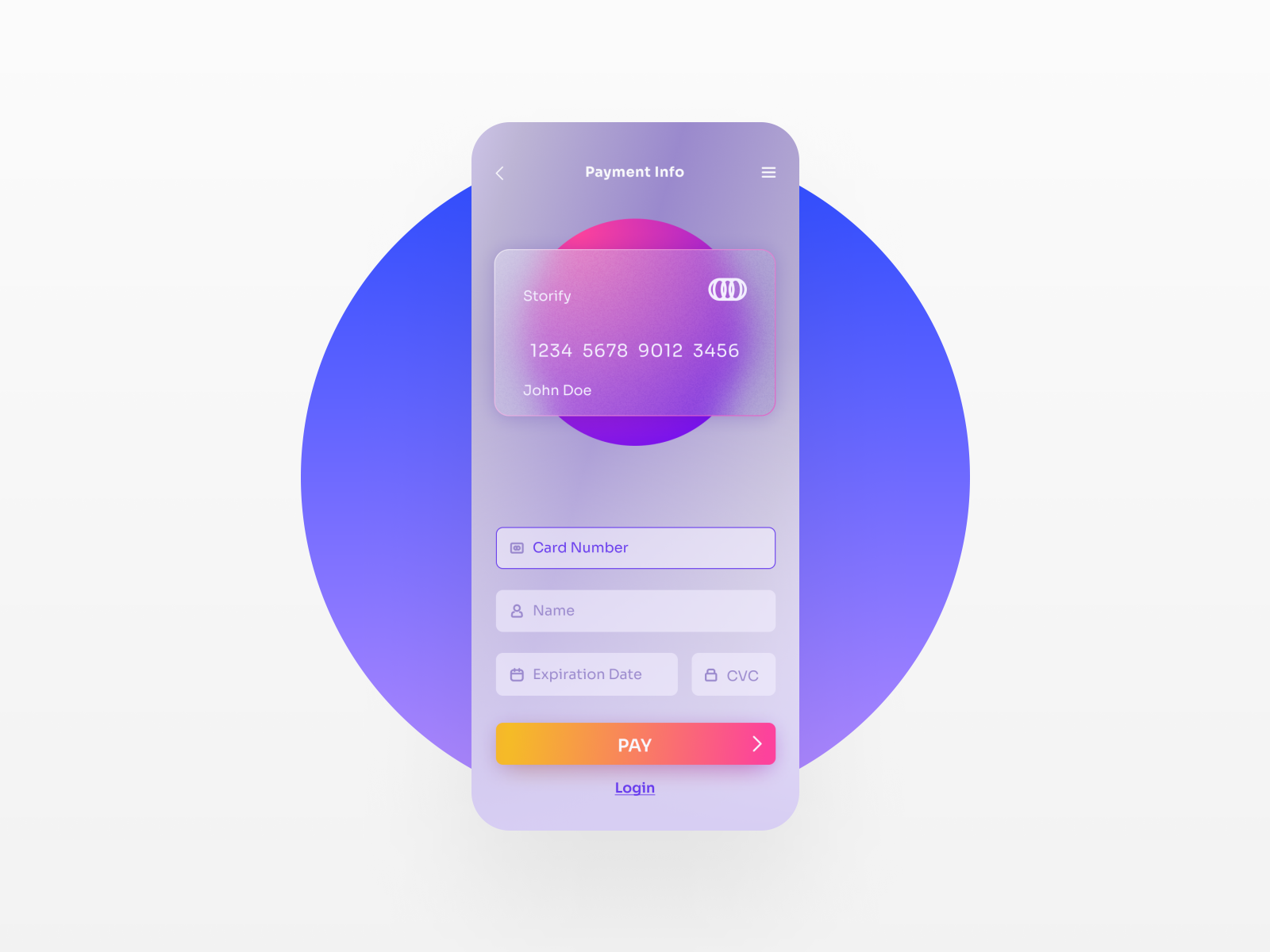 Payment Screen by Dustin Lamperts on Dribbble