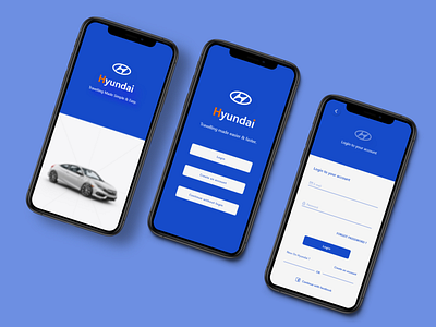 Hyundai App design ui