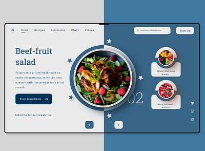 Kim Kitchen Web Landing Page (Version One). design ui web