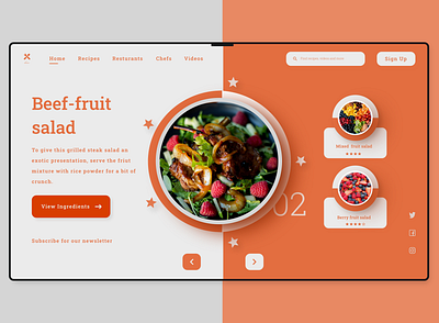 Kim Kitchen Web Landing Page (Version Two). design ui ux web