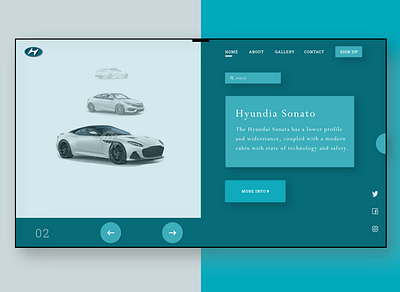 Hyundai Website Landing Page (version 2.0) ui ux web