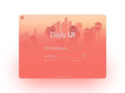 Daily UI #001 Sign In daily ui sign in ui