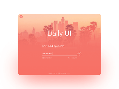 Daily UI #001 Sign In daily ui sign in ui