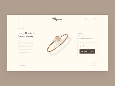 Jewelry store Product page boutique ecommerce fashion jewelry jewelry shop product page store ui uidesign ux uxdesign uxuidesign web webdesign website