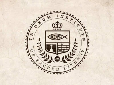 TeDeum Institute – Crest / Seal catholic insititution crest logo seal university