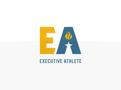 Executive Athlete - Logo Exploration Rnd. 04 athlete executive fire light logo torch