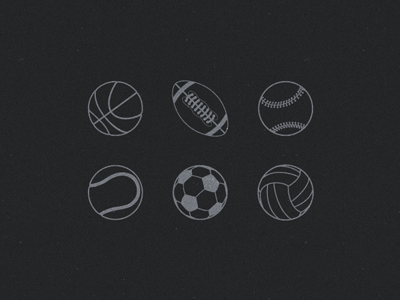 Sport Icons for Website balls buttons icons sports web elements