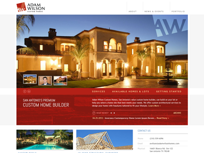 Website – Custom Home Builder construction home home builder house ux website