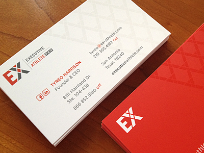 Executive Athlete - Business Cards