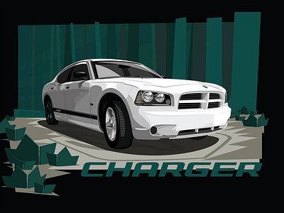 2008 Dodge Charger Illustration