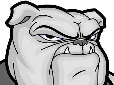 Cartoon Bulldog Mascot